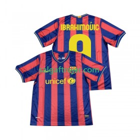 FC Barcelona Ibrahimovic 9 2009 2010 Fodboldtrøjer Retro Hjemmebanesæt Kort ærmer